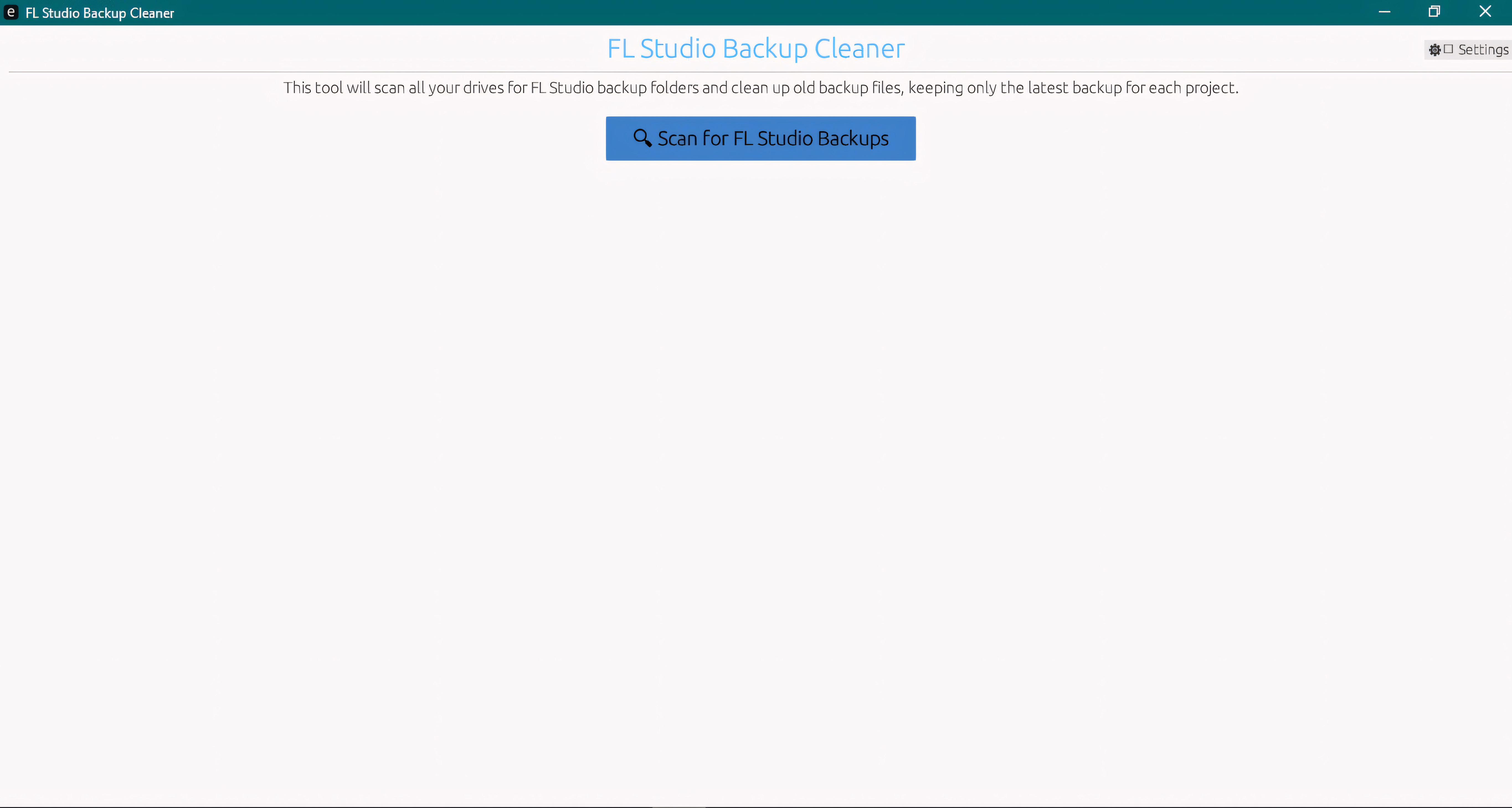 FL Studio Backup Cleaner Screenshot